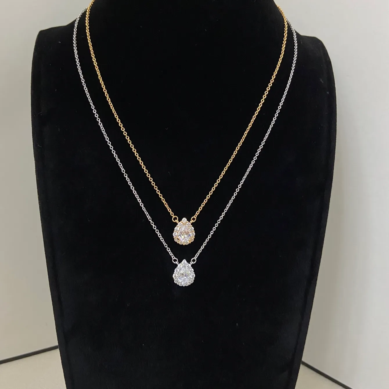 Authentic Beautiful Diamond Pendant Necklace, With Various Styles To Choose From