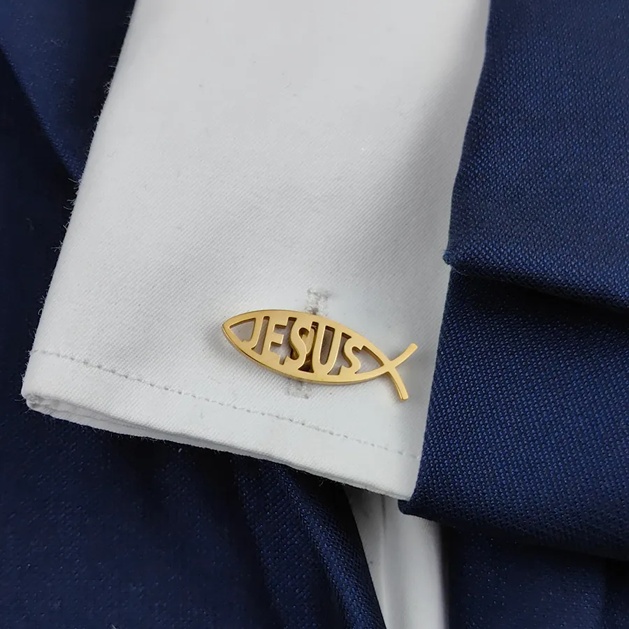 Authentic Sacred Ichthys Golden Seal Cufflinks