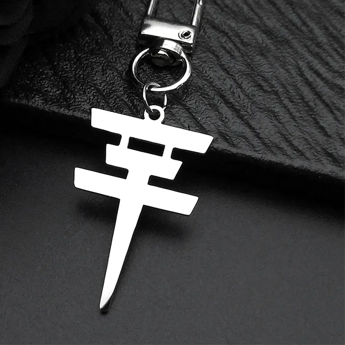 Authentic Stainless Steel Tokio Hotel Key Chain For Men Women Hip Hop Rock Gold Color Pendant Music Band Keyring Jewelry Gifts