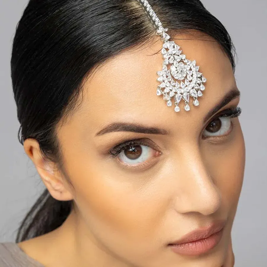 Authentic Stonefans Bridesmaid Decoration Dress Accessories Jewelry Geometric Hair Chain Headband Bridal