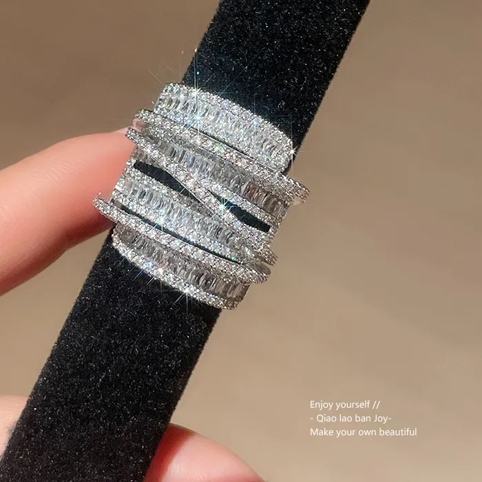 Authentic The Geometric Radiance Sterling Silver And Gold- Plated Pave Square Talisman