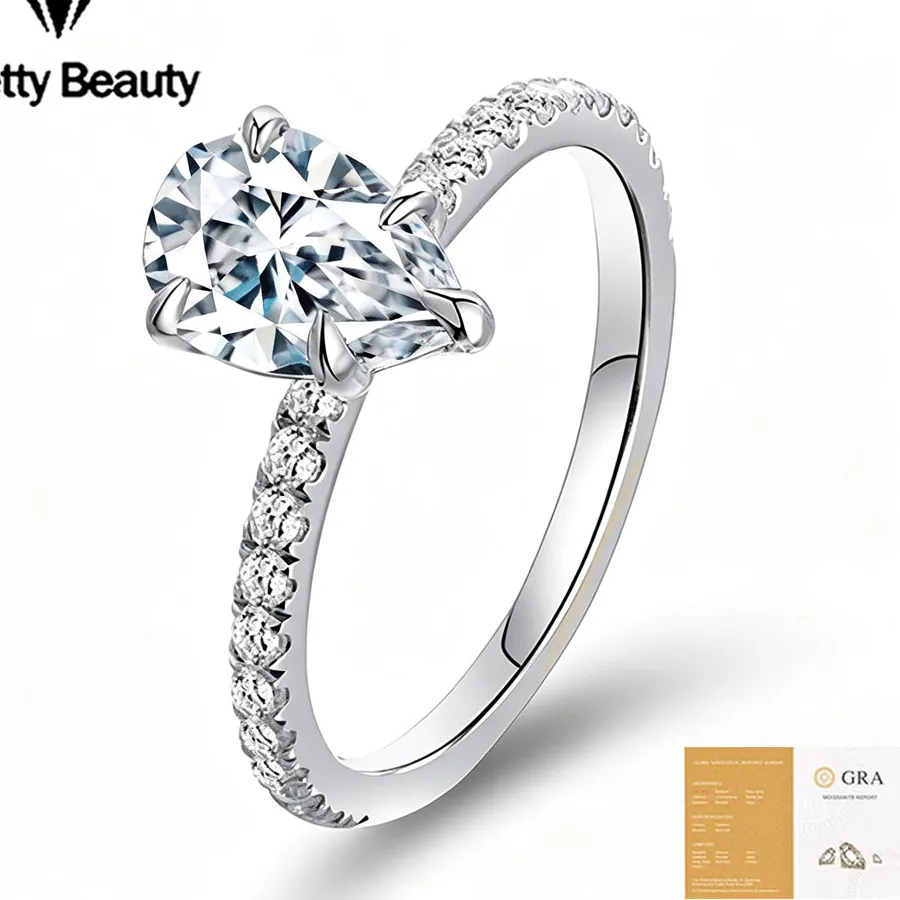 Authentic Tear Of Celestial Light Moissanite & Sterling Silver Amulet