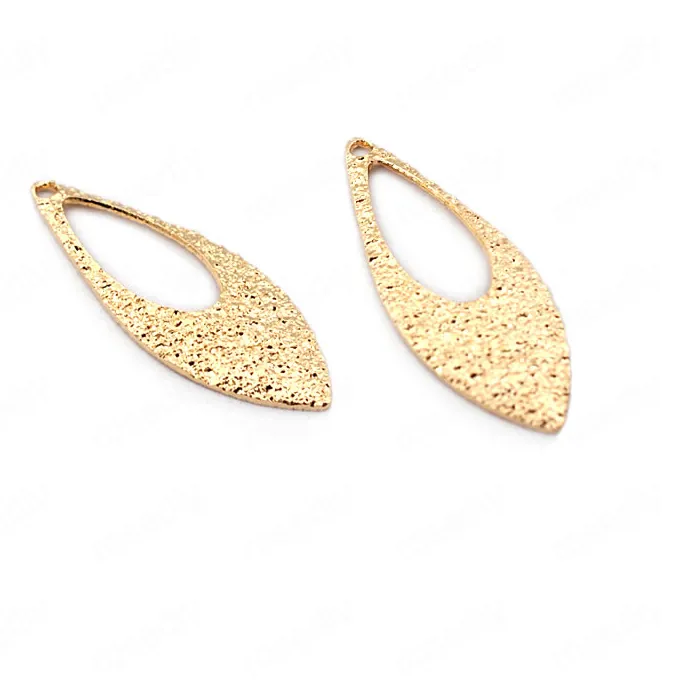 Authentic Gilded Tears of Dawn: 18K Gold Frosted Drop Charms