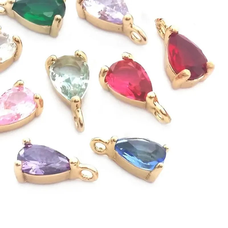 Authentic Celestial Drop Charms: 10‑Piece 18K Gold‑Tinted Resonance Pendants