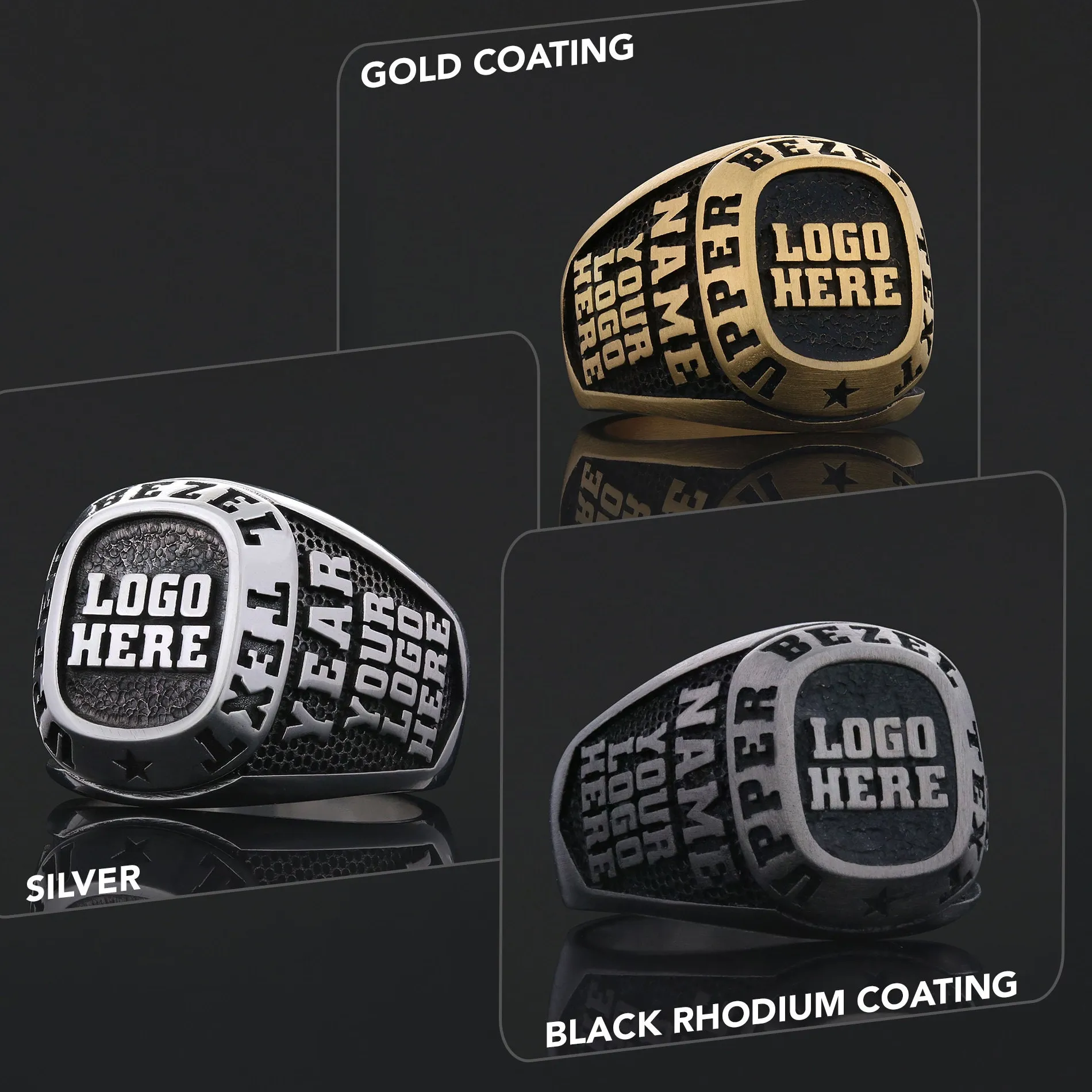 Authentic The Sovereign Chronicle Gold- Plated Custom Signet Ring