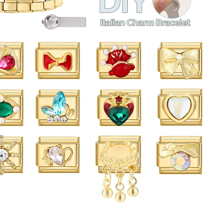 Authentic The Weaver's Knot: Gold-Plated Italian Charm Links of Affection
