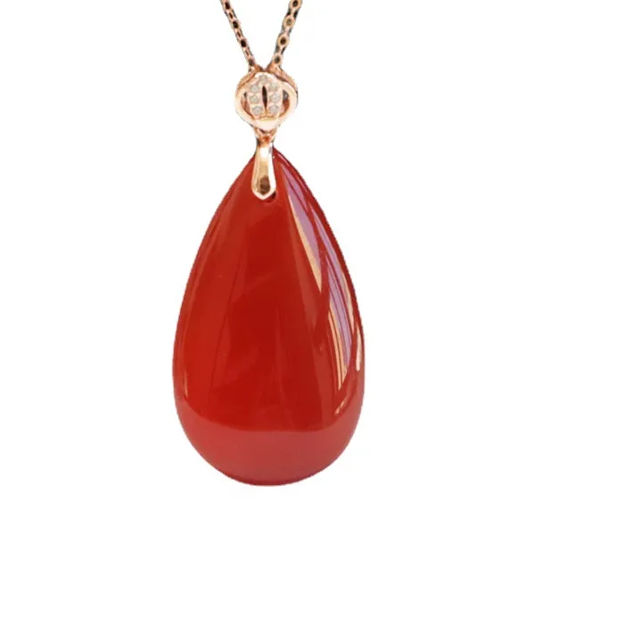 Authentic Tears Of The Earth The Sacred Red Agate Water Drop Talisman