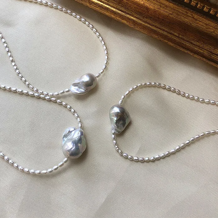 Authentic Tears Of The Ocean Baroque Pearl Choker