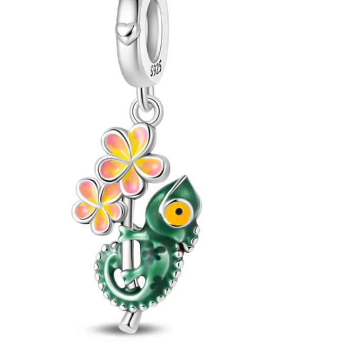 Authentic Chameleon Silver Pendant A Shifting Aura
