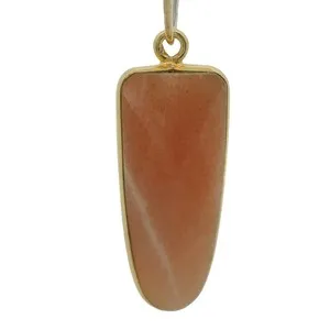 Authentic Celestial Peach Moonstone Gateway - Sacred Geometry Talisman of Feminine Radiance