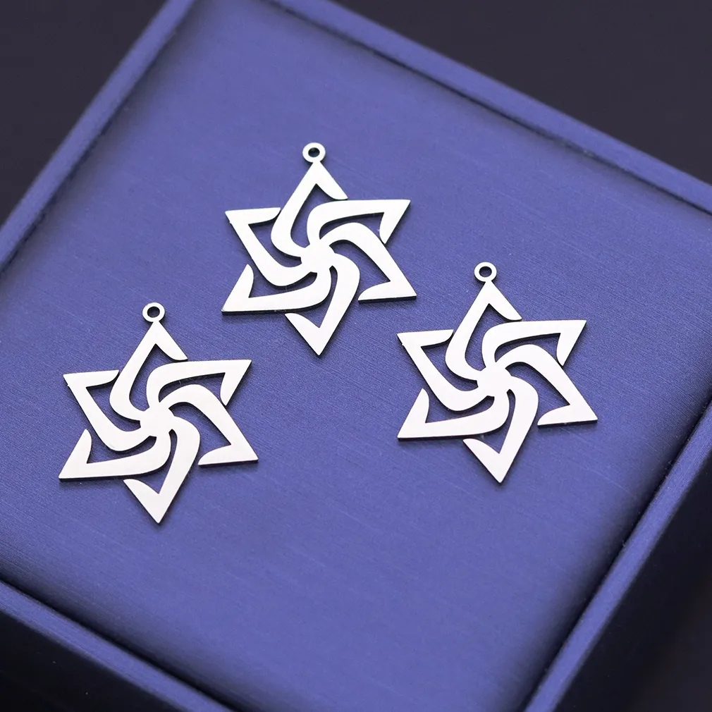 Authentic Talisman Of The Celestial Vortex Golden Hexagram Pendants