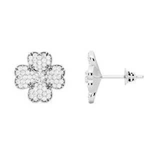 Authentic Celestial Clover: Radiant Moissanite Talismans of Fortune