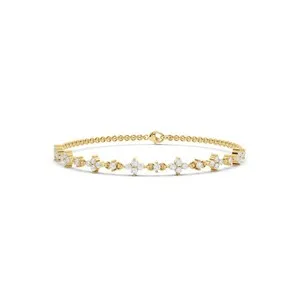 Authentic Cloverleaf Moissanite Bracelet Of Fortune