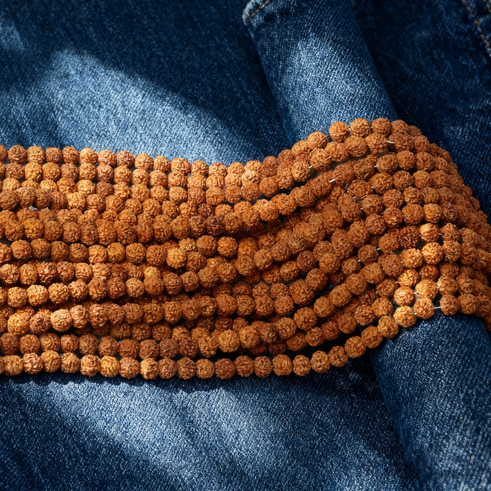 Authentic Natural Rudraksha Bodhi Beads 108 7Mm Beads Diy Making Bracelets Long Necklace Prayer Buddhist Meditation Jewelry Spiritual Mala