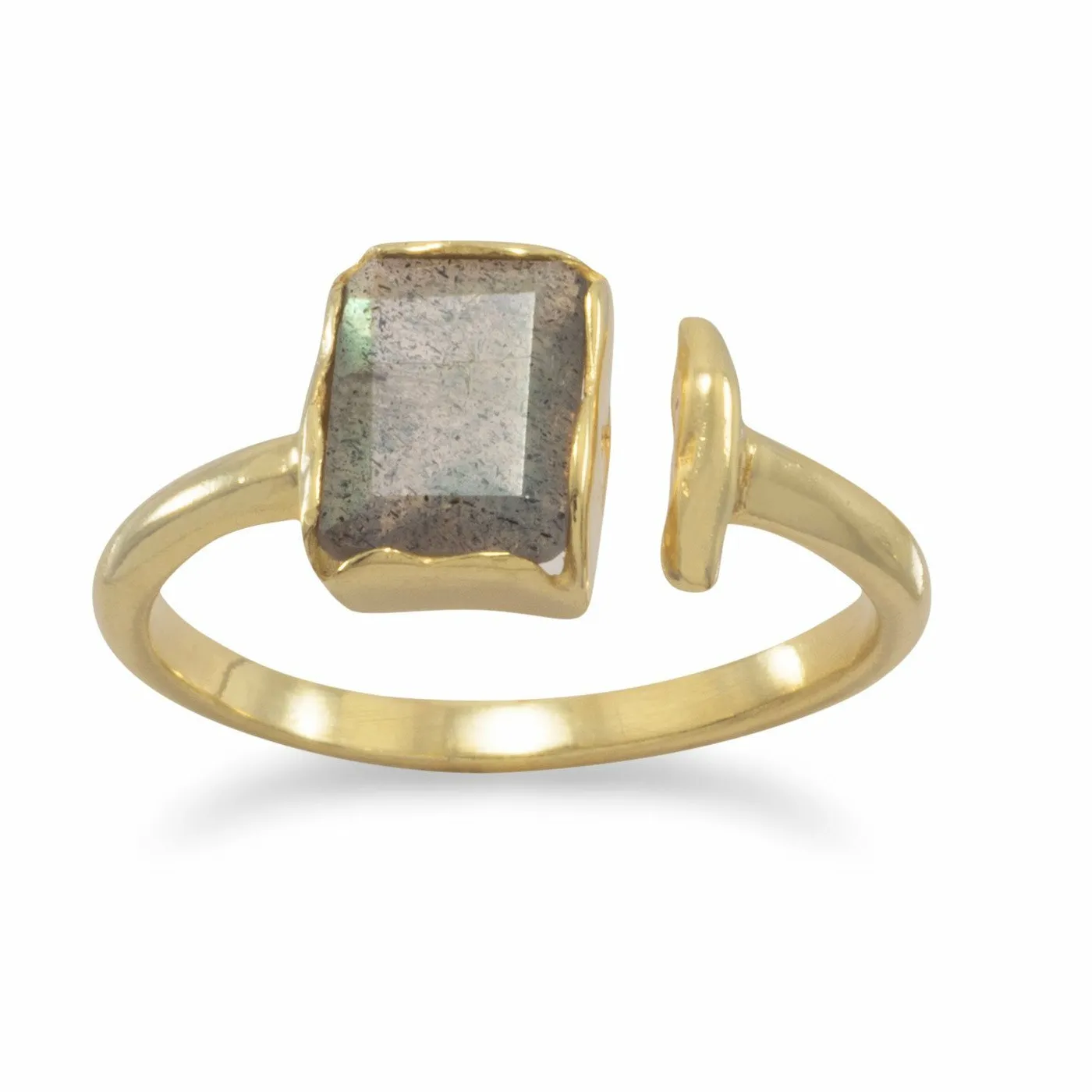 Authentic Labradorite Guardian Ring: Shielding Serenity