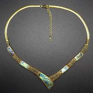 Authentic Radiant Iris Marcasite and Abalone Talisman