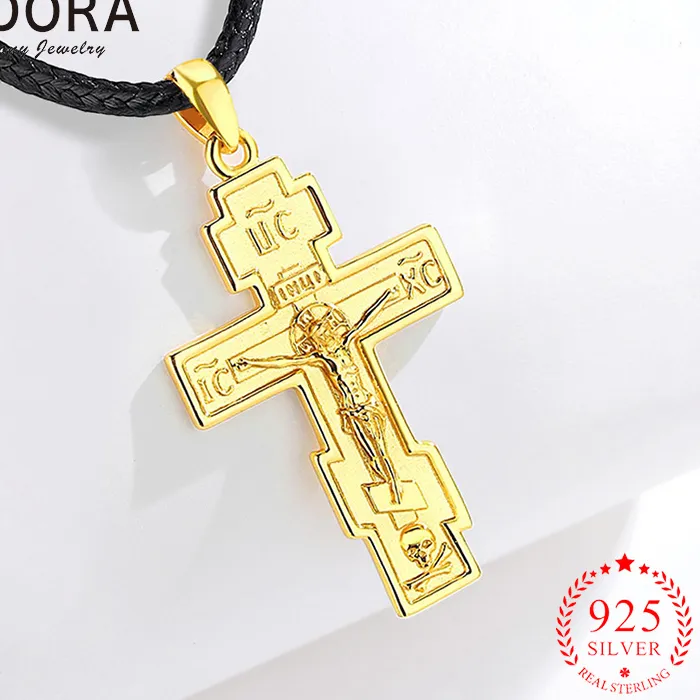 Authentic The Radiant Cross of Eternal Grace: 18K Gold-Plated Orthodox Talisman