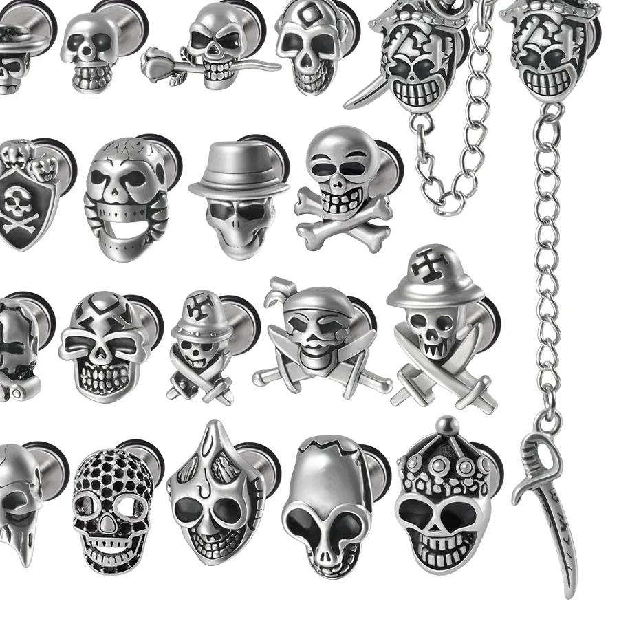 Authentic The Memento Mori Skull Stud- Guardian Of The Shadow Self