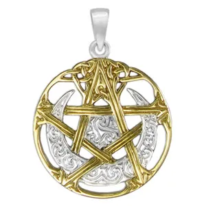 Authentic Golden Moon Pentacle Guardian Talisman