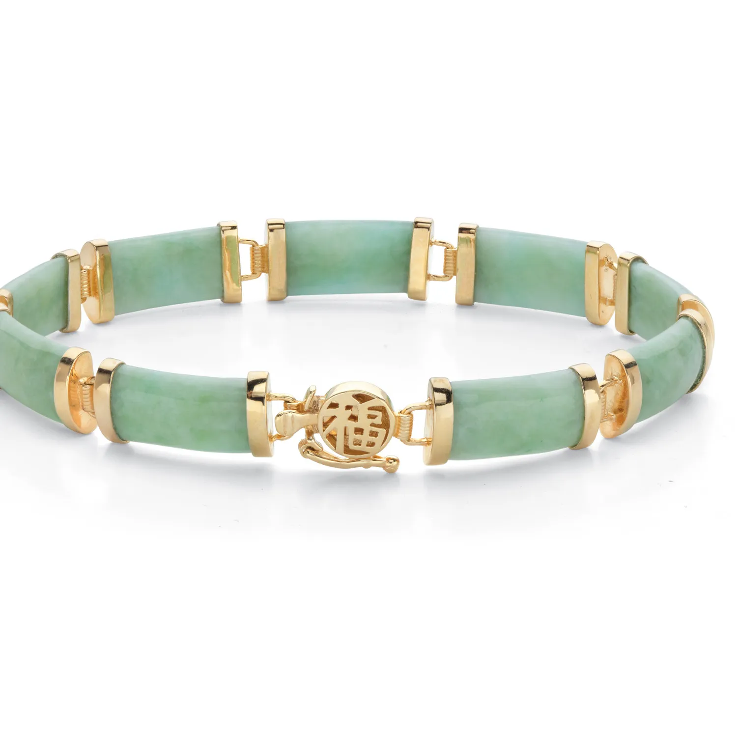 Authentic The Verdant Harmony Jade And Gold Talisman Bracelet