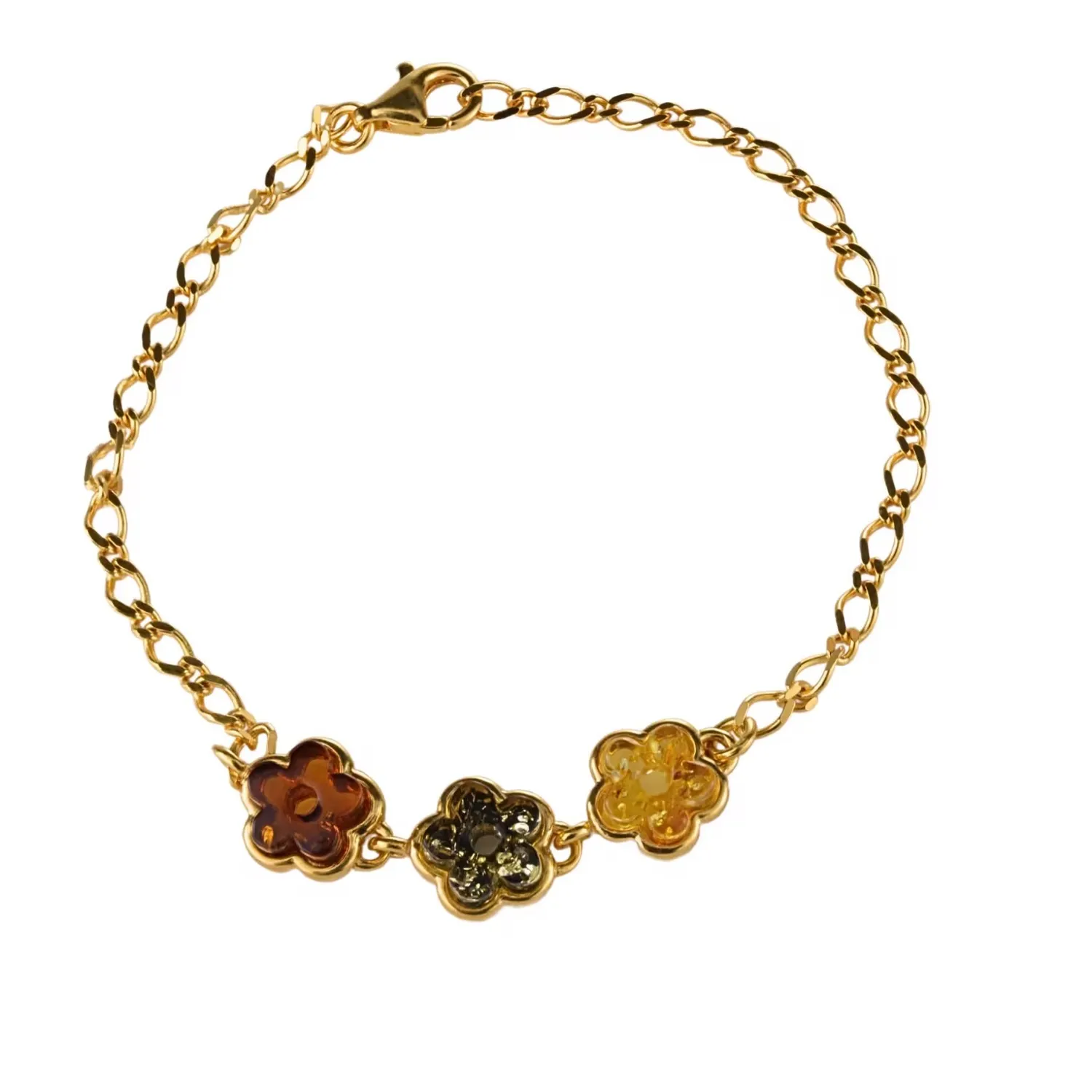 Authentic The Sunlit Amber Sanctuary Gold- Plated Talismanic Bracelet