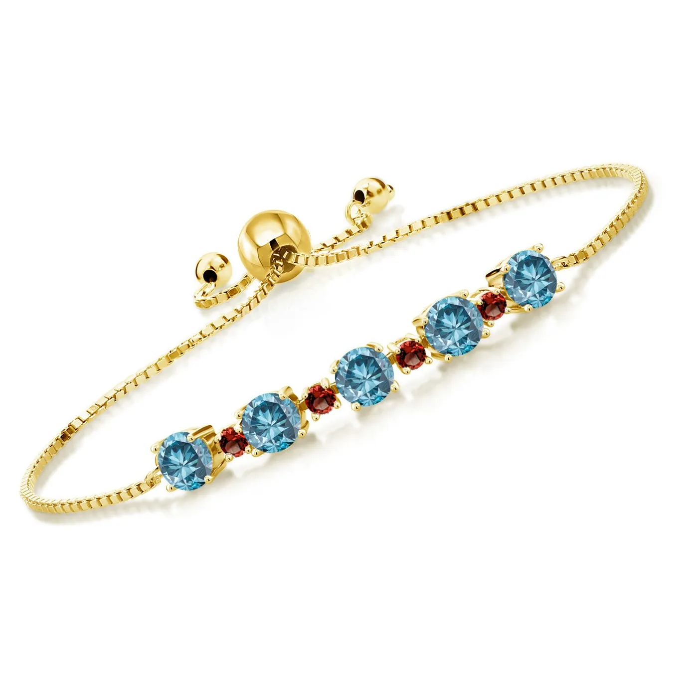 Authentic Celestial Flame And Deep Abyss Gold- Plated Talisman Bracelet