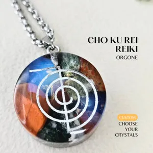 Authentic Cho Ku Rei Reiki Orgonite- Custom Orgone For Healing Energy 50 Crystals