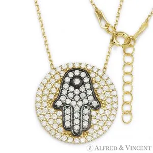 Authentic The Sanctuary Of The Open Palm Hamsa And Evil Eye Gold- Plated Talisman