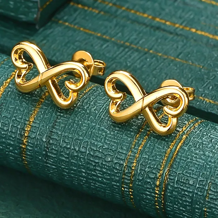 Authentic The Golden Loop Of Eternal Devotion Talismanic Studs