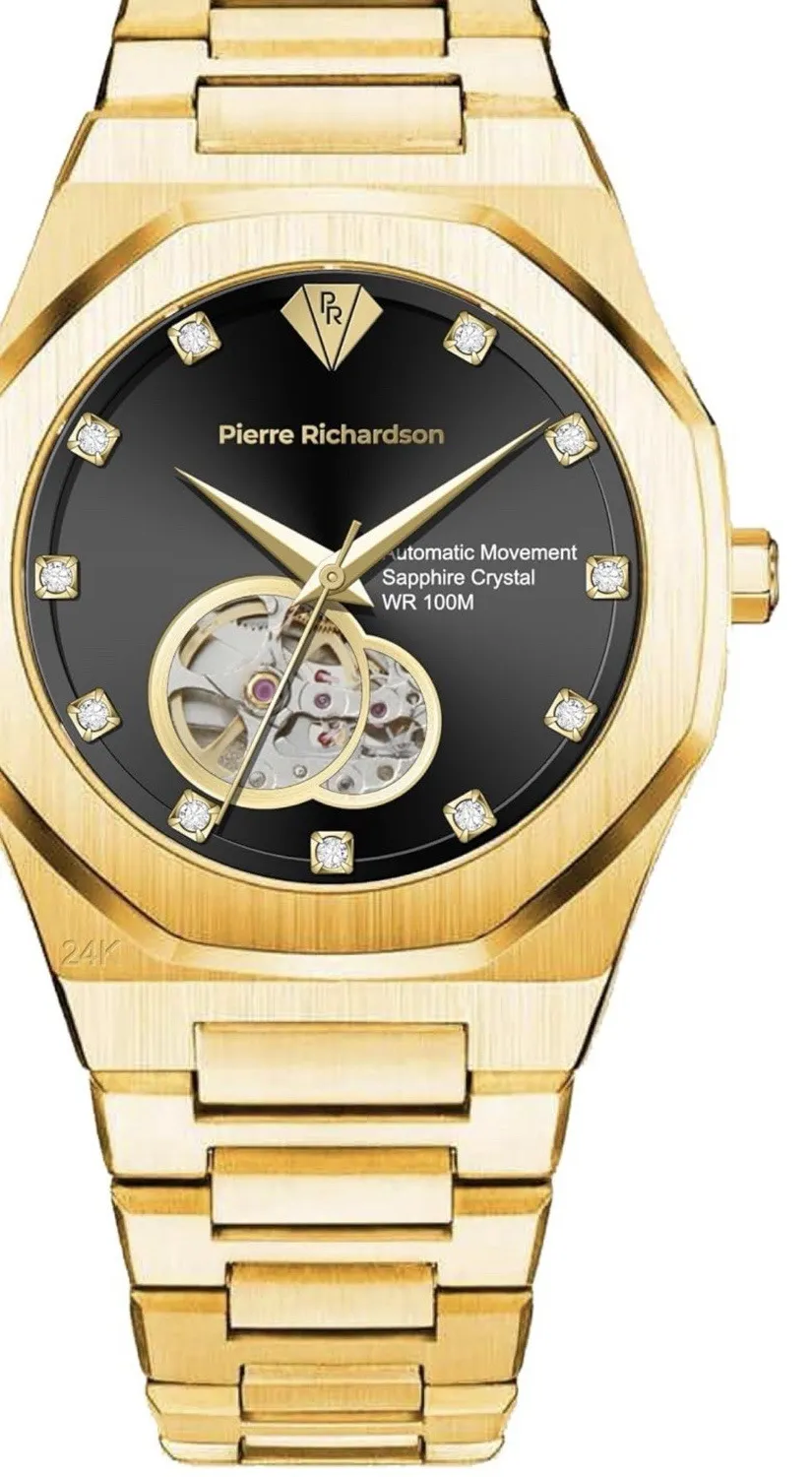 Aetherial Timekeeper 24K Gold Plated Chronometer Of Cosmic Flow