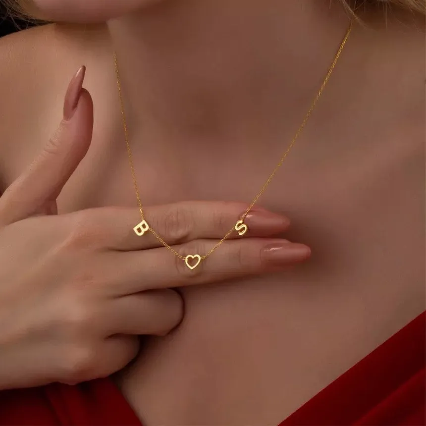 Authentic The Cipher Of The Heart Personalized Gold- Plated Initial Talisman