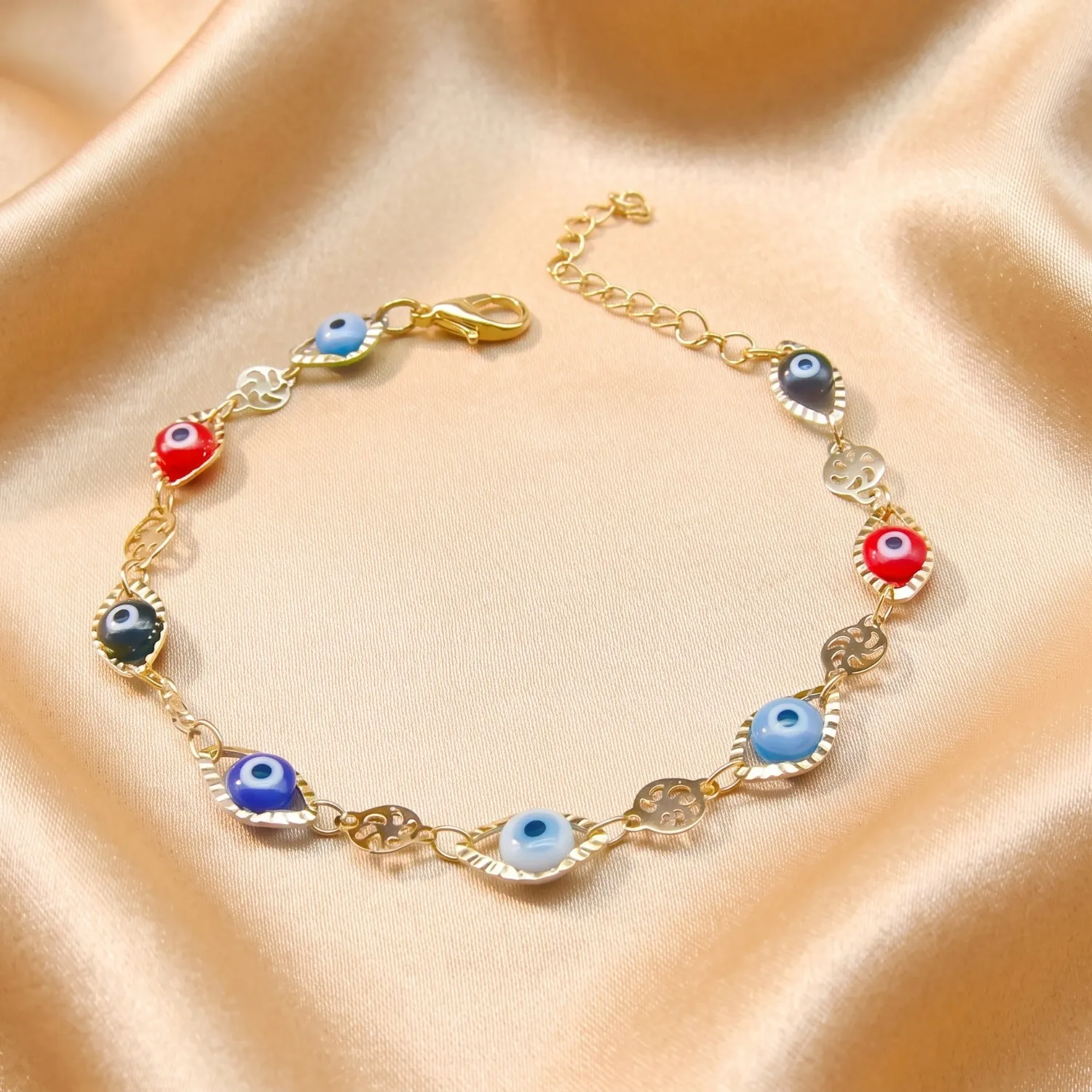 Authentic Radiant Gazing Shield Gold- Plated Lucky Protection Bracelet