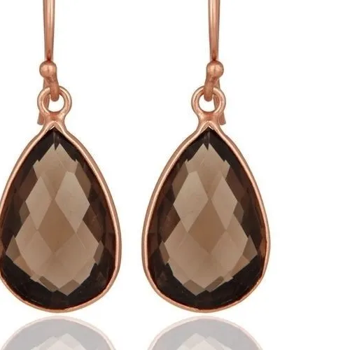 Authentic Whispers of Protection: Smoky Quartz Guardian Earrings