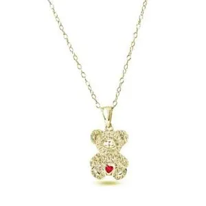 Authentic The Guardian Bear Of The Crimson Heart Gold- Plated Talisman