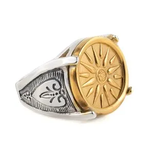 Authentic Vergina Sun Ring 925 Sterling Silver- Greek Jewelry- Ancient Greek Symbol