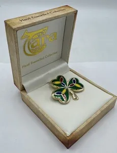 Authentic The Golden Triquetra Clover Brooch Of Ancient Fortune