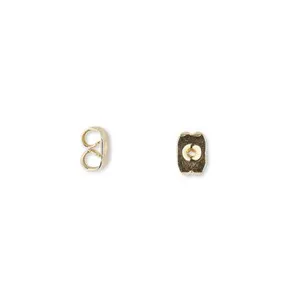 Authentic 10 Small Replacement 5Mm X 4 Butterfly Post Stud Friction Earring Backing Backs