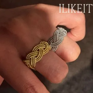 Authentic Eternal Knot Gold Plated Silver Ring Of Unity & Protection
