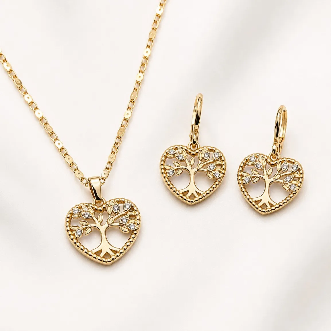 Authentic The Eternal Heart 18K Gold- Plated Tree Of Life Amulet