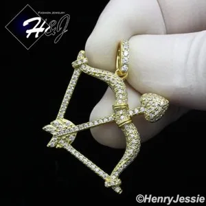 Authentic The Celestial Archer Gold- Plated Cupid Bow And Arrow Talisman