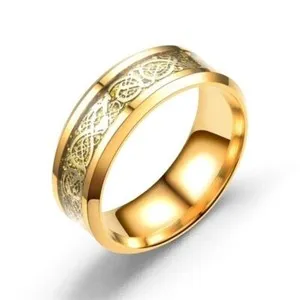 Authentic The Immortal Dragon Coil Ring Of Ancient Celtic Lore