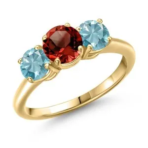 Authentic Ring of the Crimson Flame and Sapphire Depths