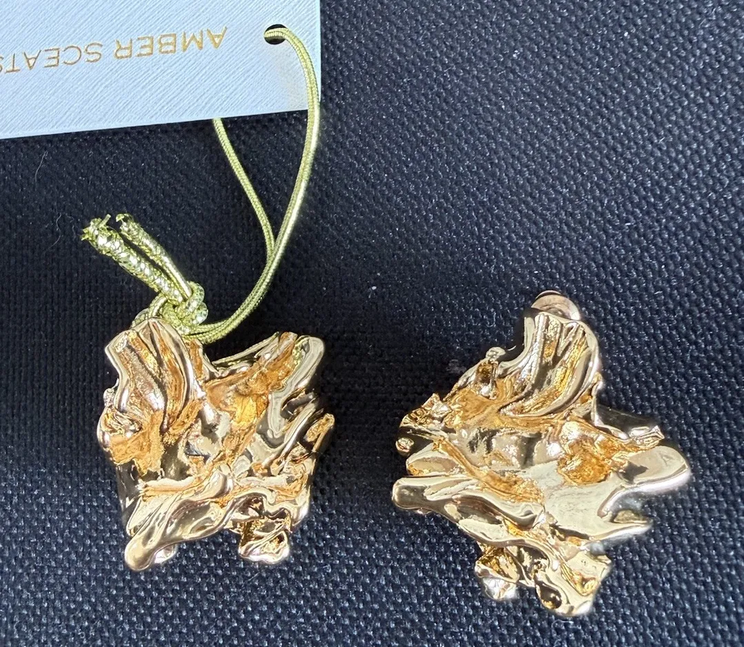 Authentic Golden Earrings Of Enchanted Protection