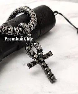 Authentic Eternal Ankh Talisman With Iced Tennis Chain