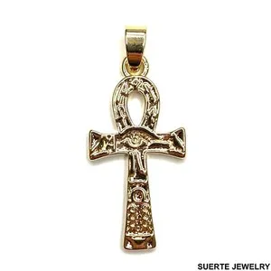 Authentic Ankh Key Of Life 14K Gold- Plated Pendant Of Fertility
