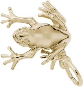 Authentic Gold Plated Tree Frog Talisman Of Fertility