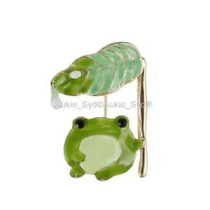 Authentic The Verdant Lotus Guardian Golden Leaf And Amphibian Talisman Of Fertility