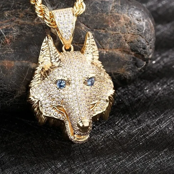 Authentic The Guardian Alpha Wolf Talisman In Radiant 14K Gold