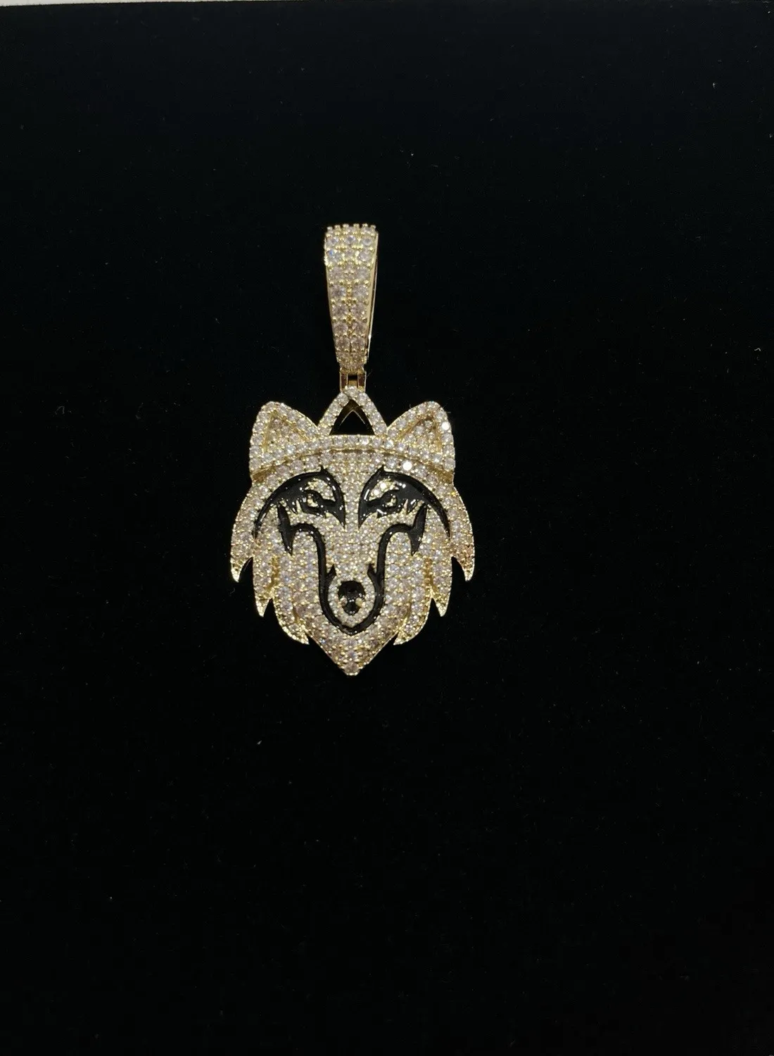 Authentic The Sovereign Alpha Talisman Gold- Plated Crown And Wolf Amulet