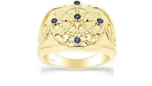 Authentic The Celestial Navigator Ring Of Gold And Azure